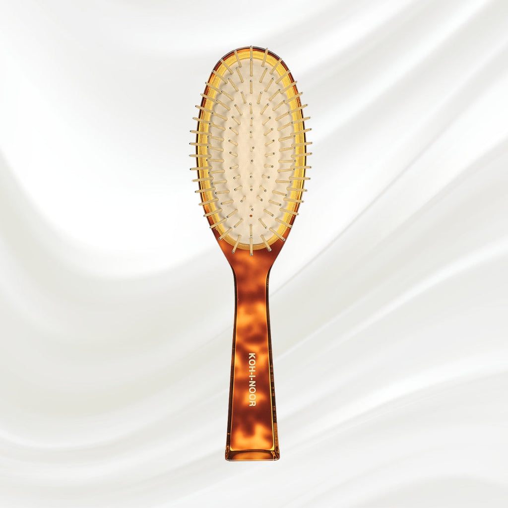 Luxury Pneumatic Hair Brush with Gold Plated Metal Pins - Classic