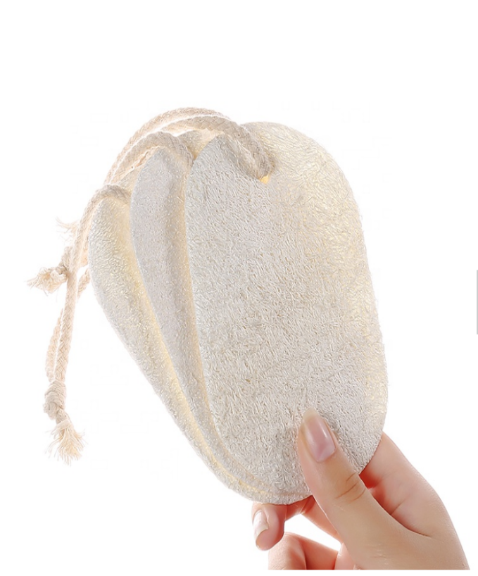 #1 Natural Loofah Bath Sponge - 6" Pure Body Exfoliation