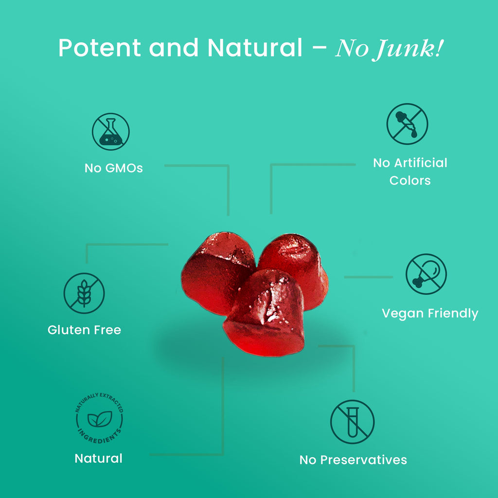 Himalayan Shilajit Gummies – 60 Gummies | 3000mg RHE per Serving | Herbal Wellness Blend with Natural Cherry Flavor