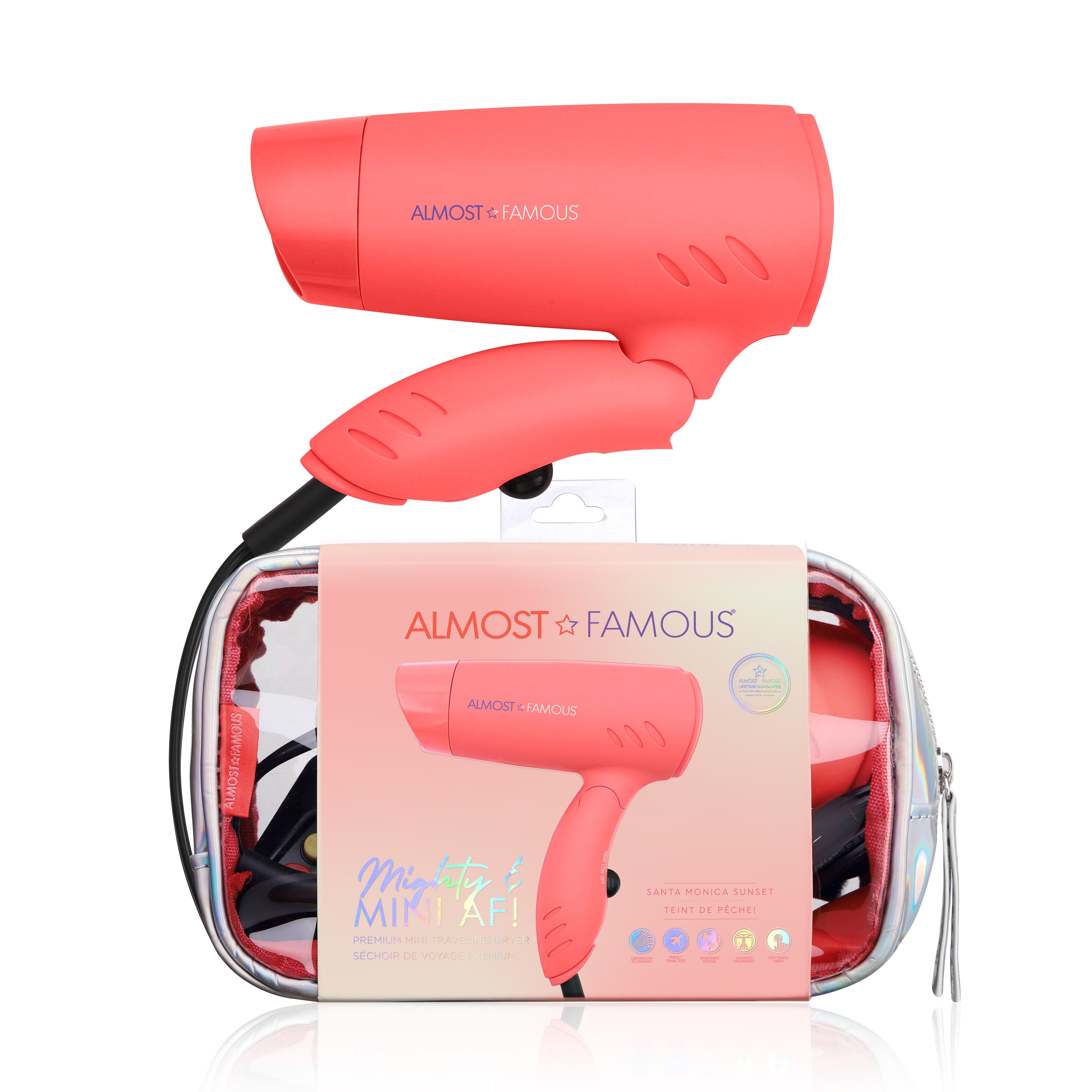 "Blown Voyage" 2-Piece Set - Orange/White Dryer and Selfie Light