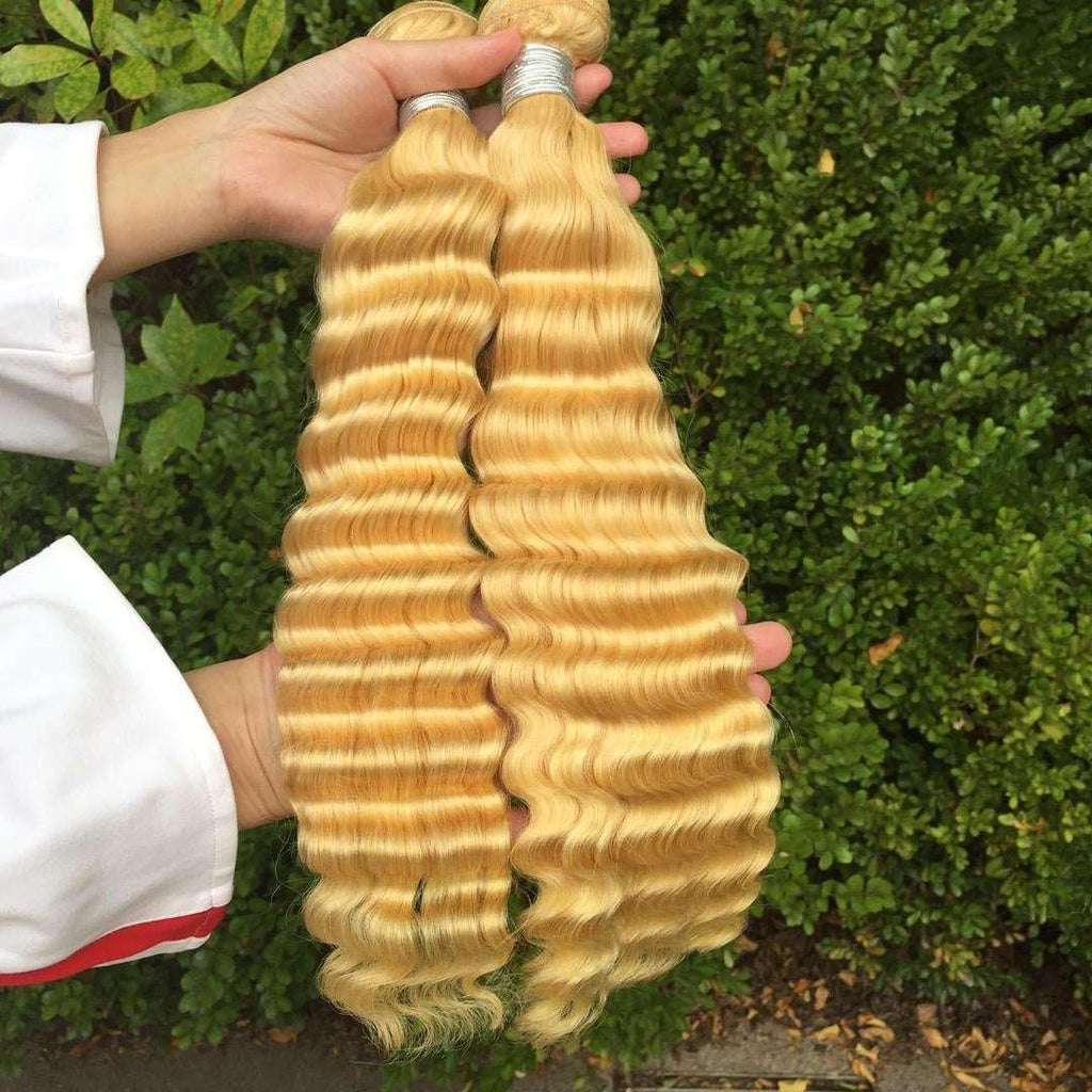 Blonde 613 Deep Wave/Curly Bundles