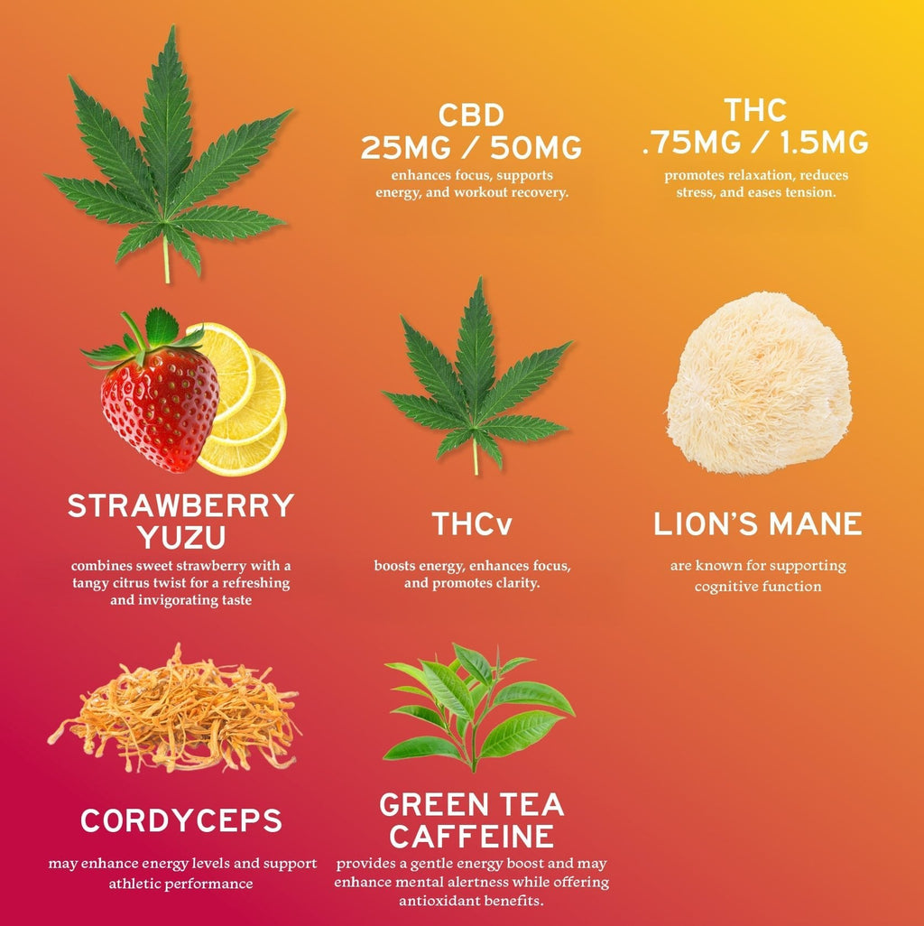 20-Pack: CBD Uplift Gummies for Mood & Workout