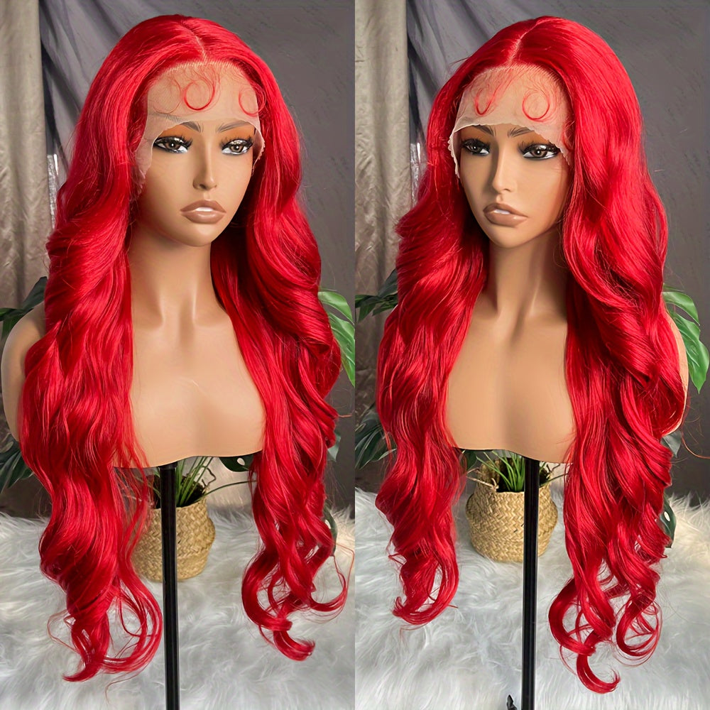 Dark Brown Body Wave Lace Front Wig-4