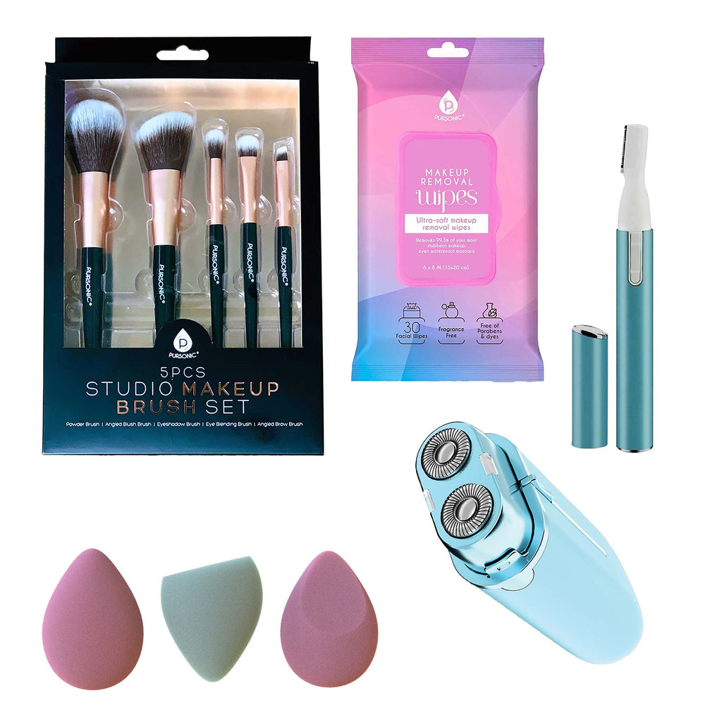 Pursonic Beauty & Grooming Bundle – Hair Removal, Makeup & Skincare Essentials 💄✨