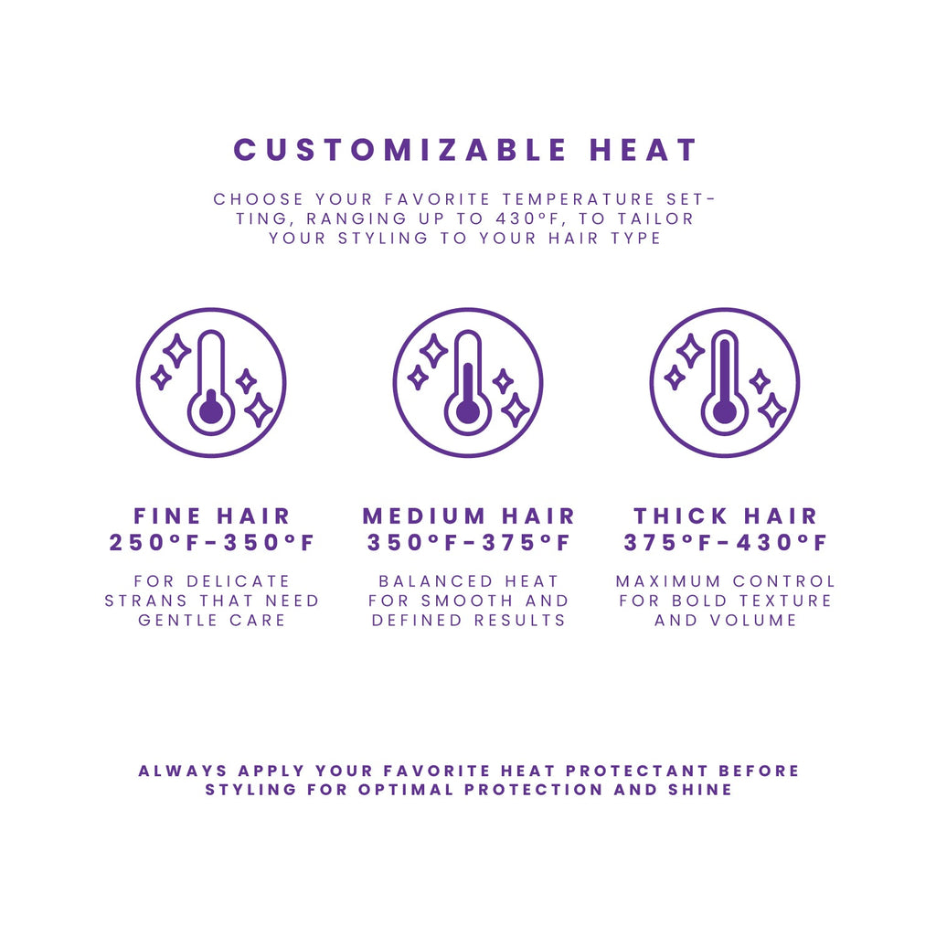 Foldable Hot Brush with Anti-Frizz Smoothing System