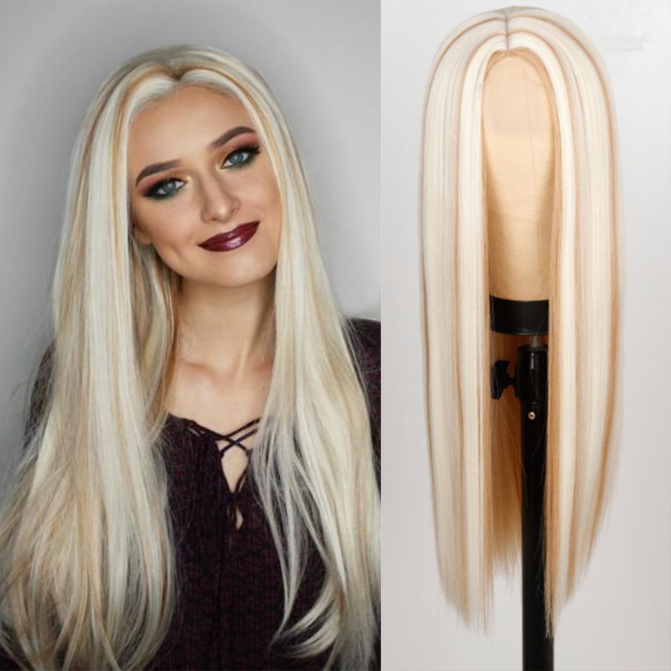 Gradient Color Long Straight Lace-Front Wig