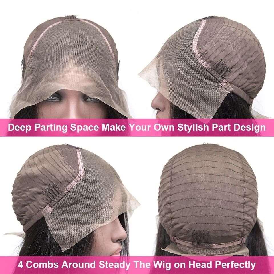 Indian Loose Deep Wave 360 Lace Frontal Wigs for Women-2