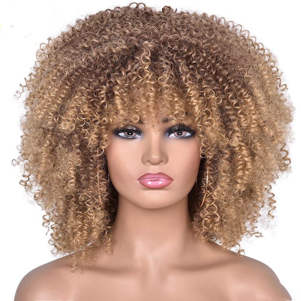 Short Curly African Wig