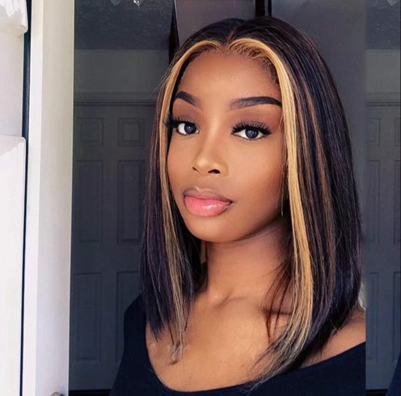 Short Straight Human Hair Wig