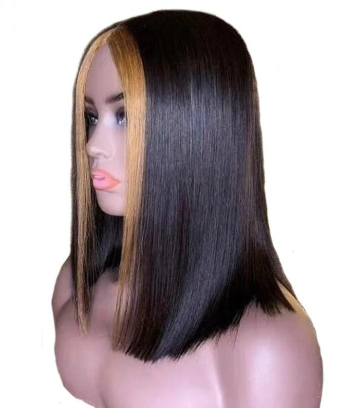 Short Straight Human Hair Wig