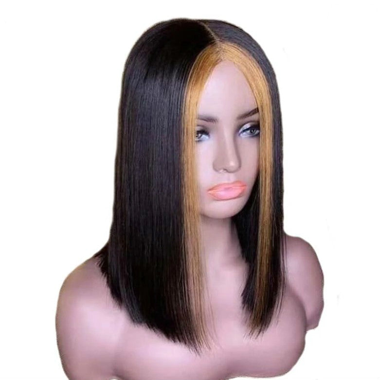 Short Straight Human Hair Wig