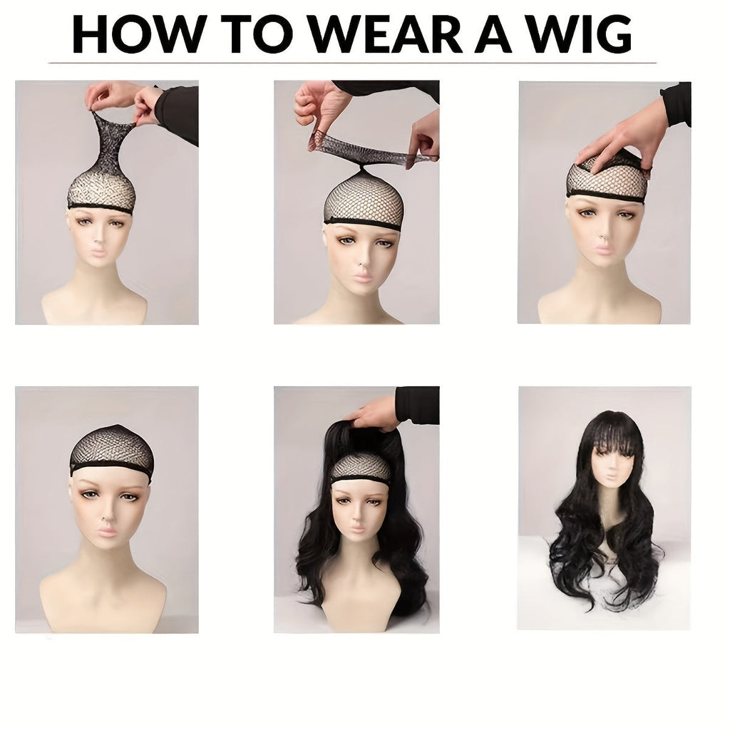 Woven Wigs: 26" Golden Curly Waves-4