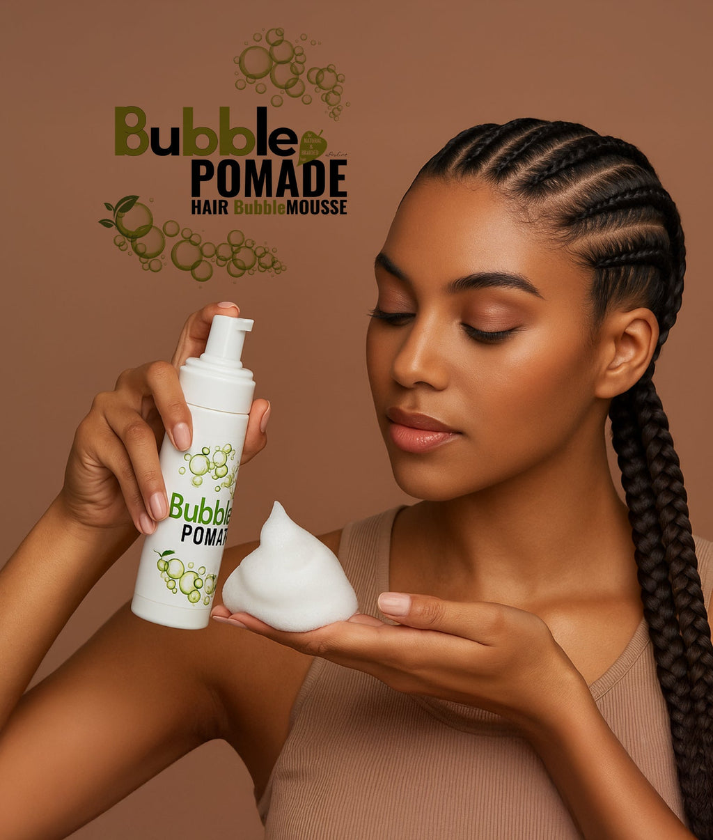 BubblePomade hair foam for braiding, hair foam for curly hair AFROline
