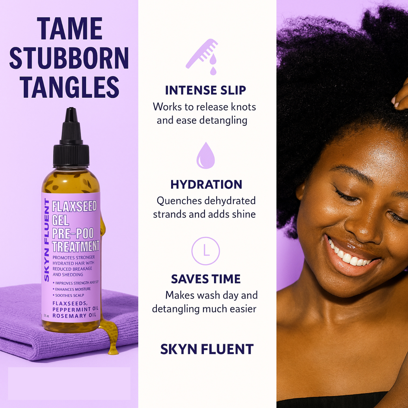 Flaxseed Gel Pre-Poo – Moisture, Slip & Easy Detangling