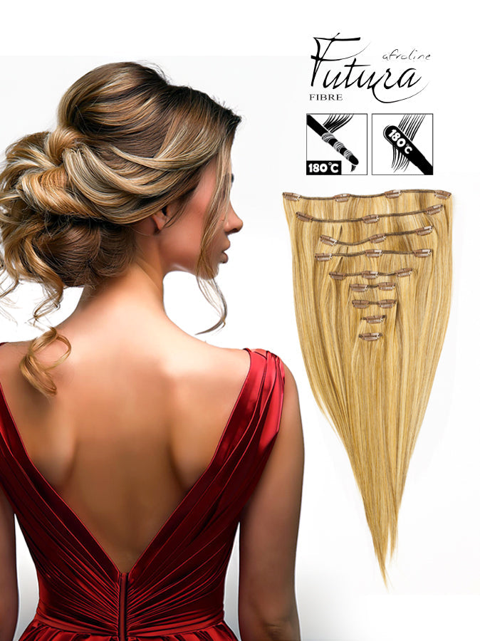 Buckled hair extension FUTURA hair 2216# Light brown