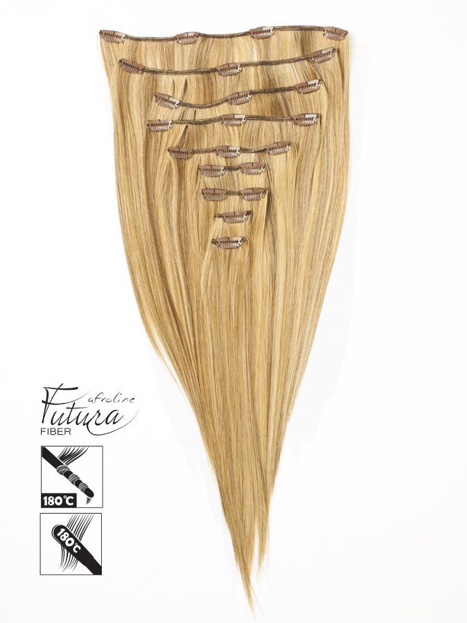 Buckled hair extension FUTURA hair 2216# Light brown