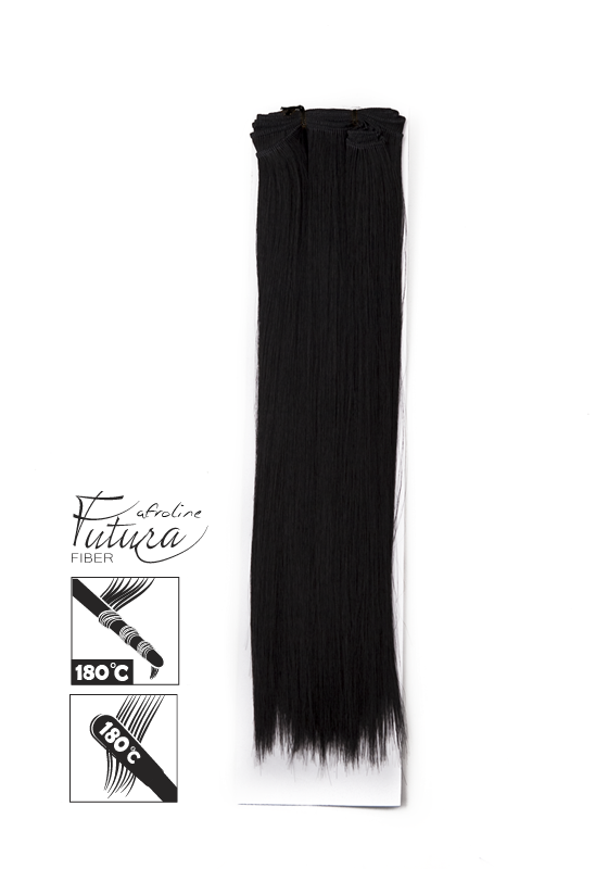 Buckled hair extension FUTURA hair 1# Black