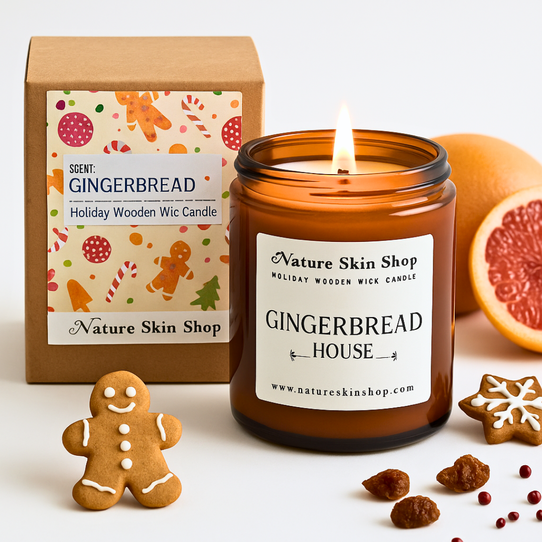 Gingerbread House Wood Wick Soy Candle